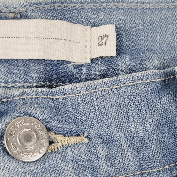 LEVI'S Denim Blue Jean Shorts Size 27 - Picture 5 of 7